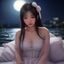 月光直播用户深夜音乐控Mia头像，年轻女性用户形象